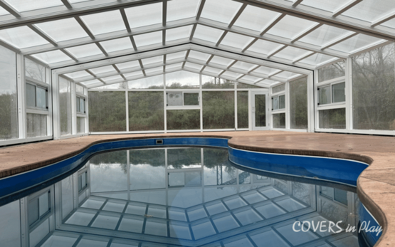 Covered pool safe family environment