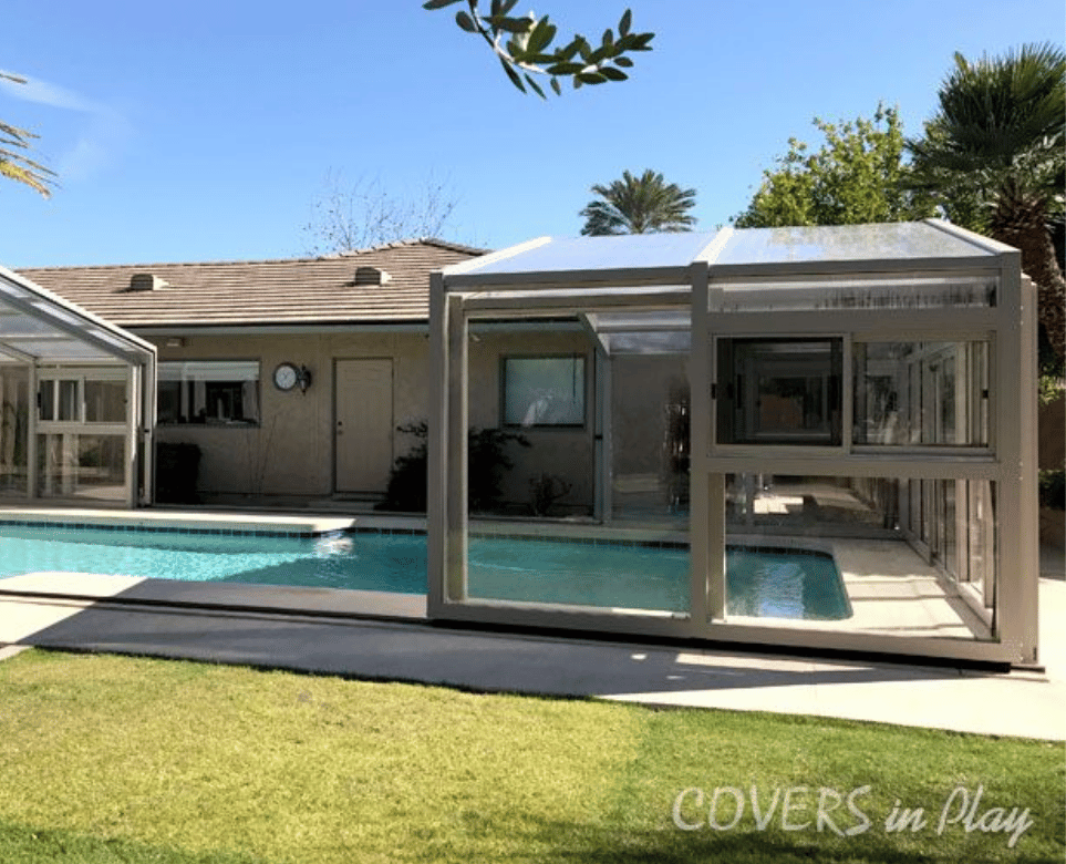 Luxury hotel pool design year round enclosure