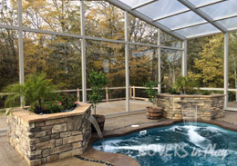 Des Moines Iowa Retractable Pool Enclosure