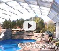 Pool enclosures from Covers in Play automatically open effortlessly 